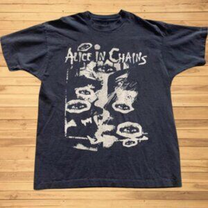 "Alice In Chains" All Eyes Black T-shirt